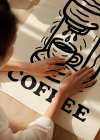 But First Coffee Quote Print