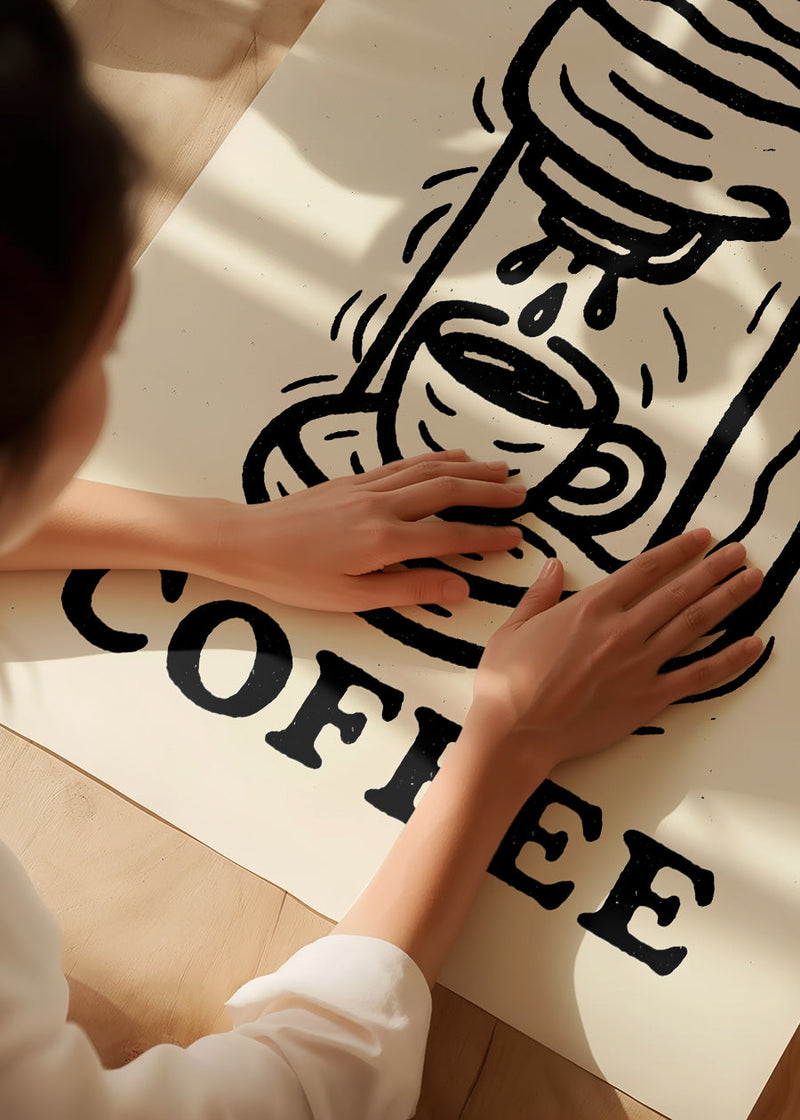 But First Coffee Quote Print