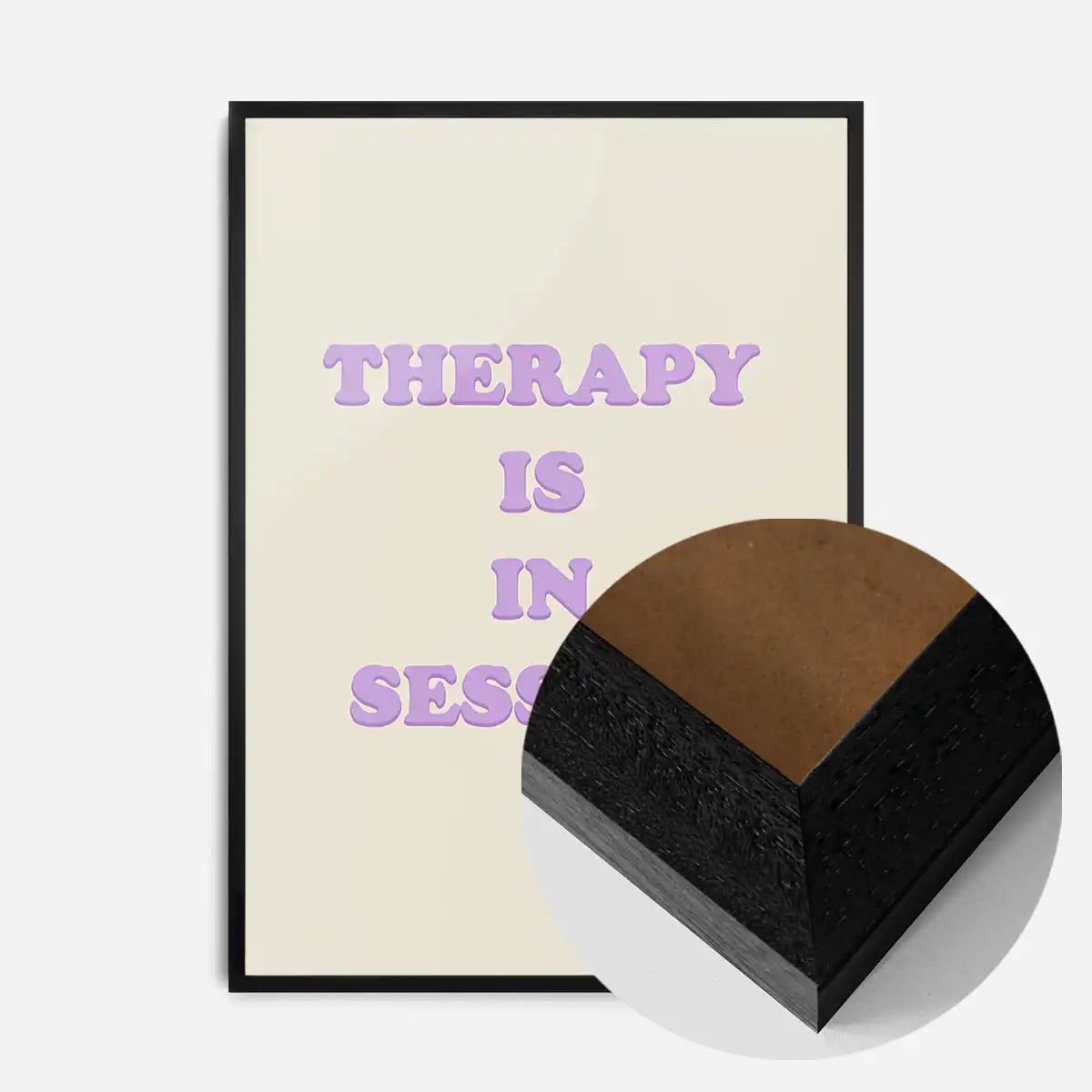 Therapy In Session Quote Print