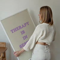 Therapy In Session Quote Print