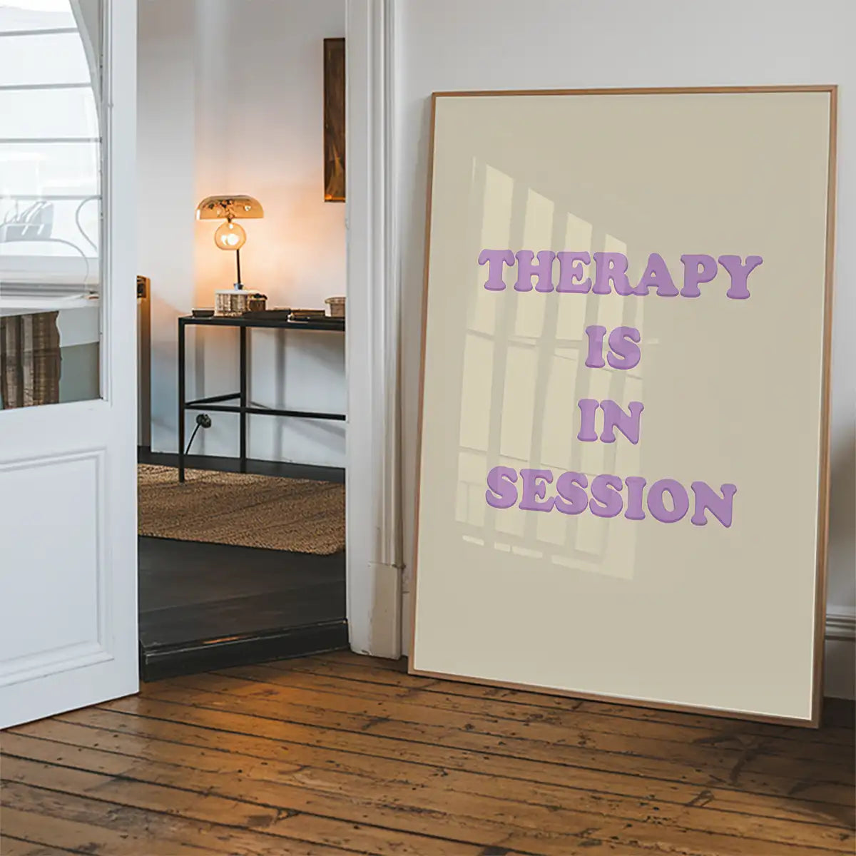 Therapy In Session Quote Print
