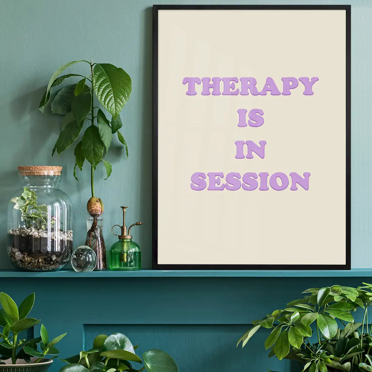 Therapy In Session Quote Print
