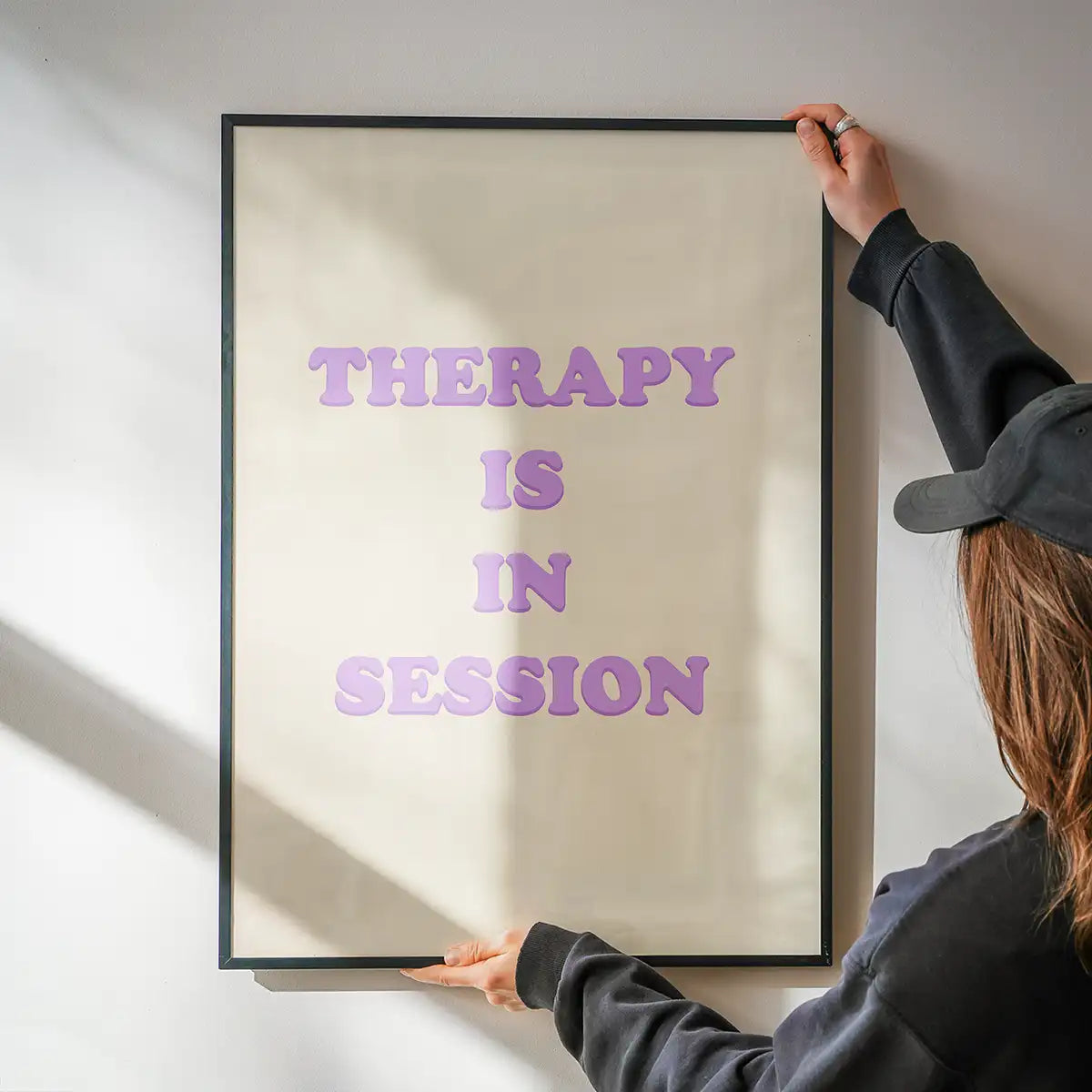 Therapy In Session Quote Print