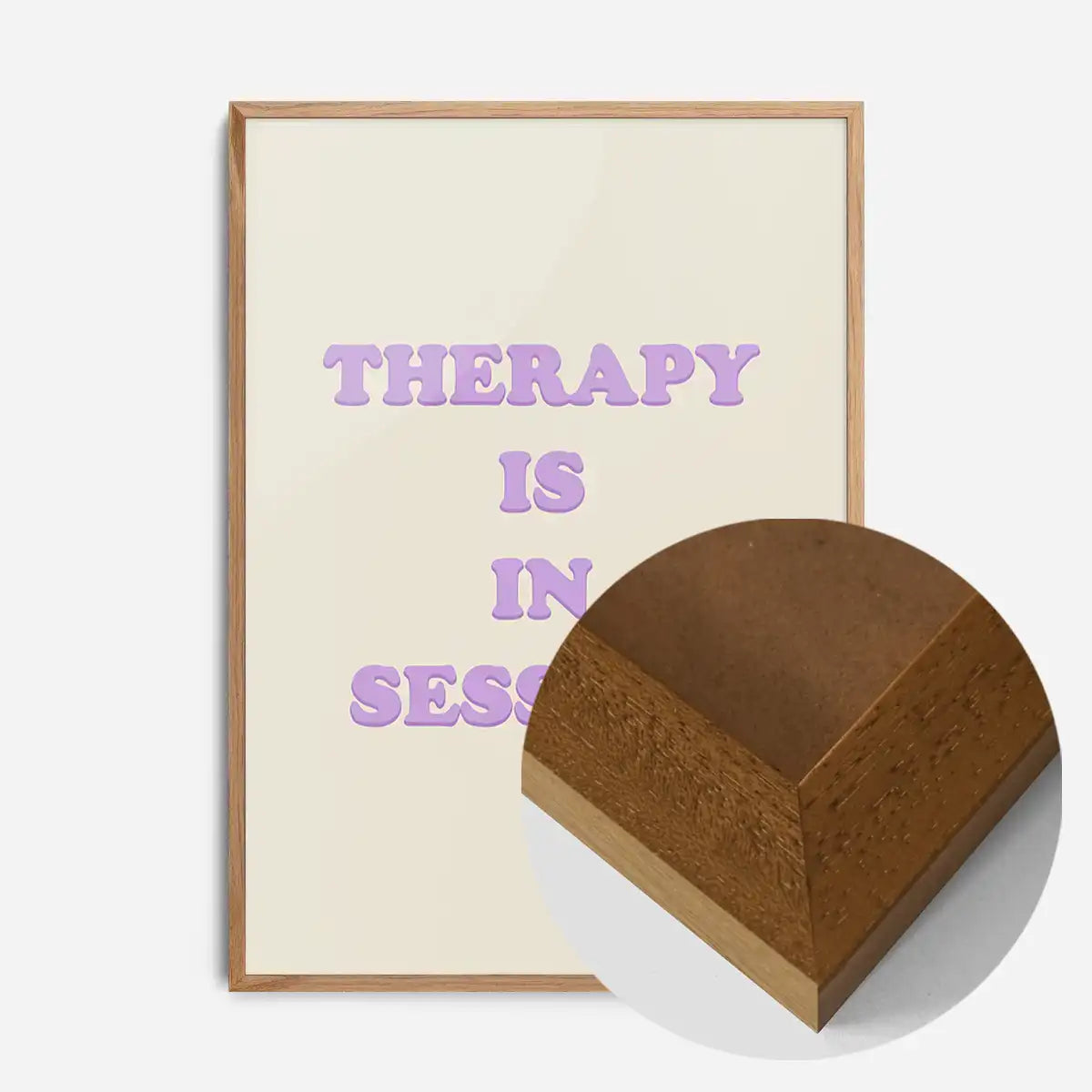 Therapy In Session Quote Print