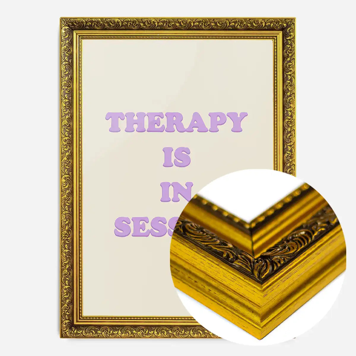 Therapy In Session Quote Print
