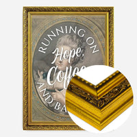 Running on Coffee Quote Print