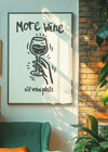 More Wine s'il vous plaît Quote Print