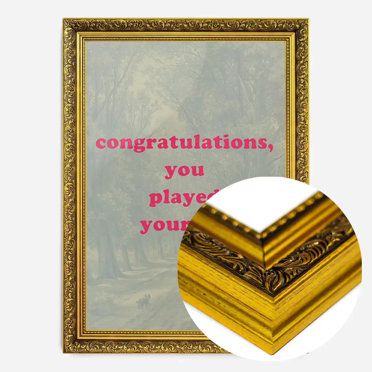You Played Yourself Quote Print