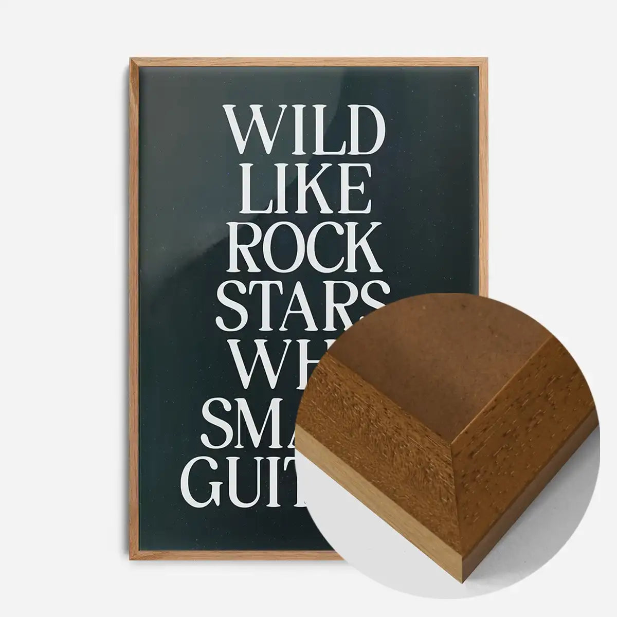 Wild Like Rock Stars Quote Print
