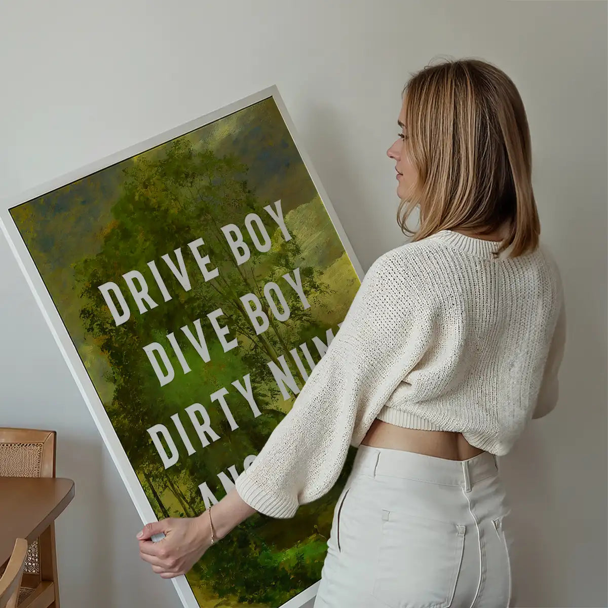 Drive Boy Dive Boy Born Slippy Quote Print
