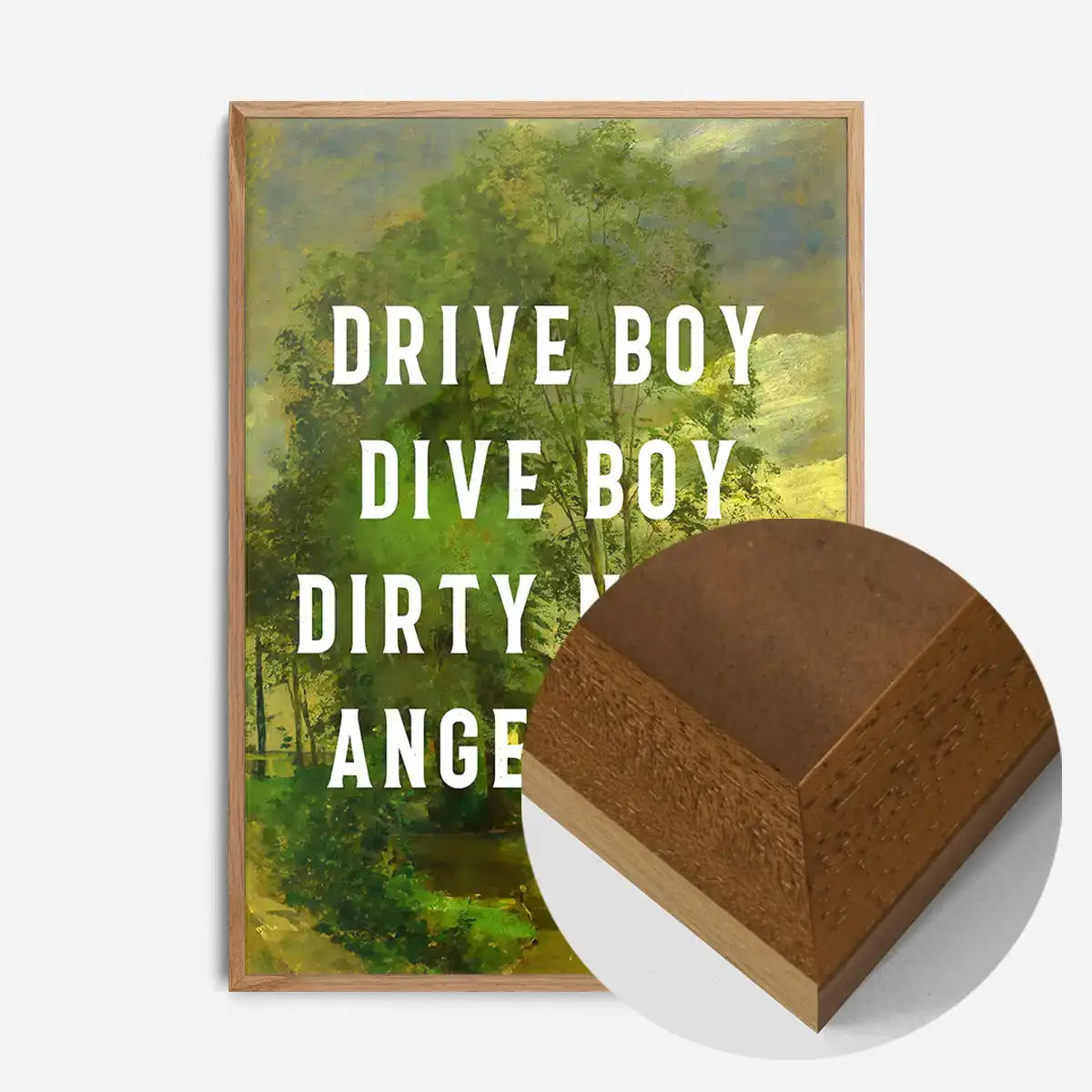 Drive Boy Dive Boy Born Slippy Quote Print