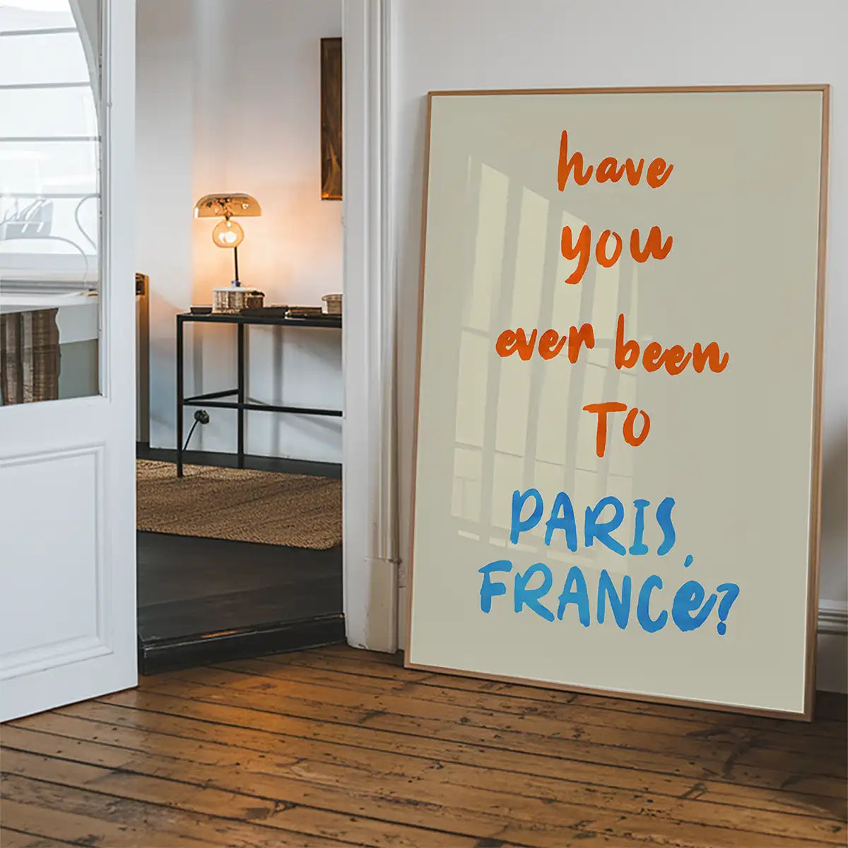 Paris France Quote Print