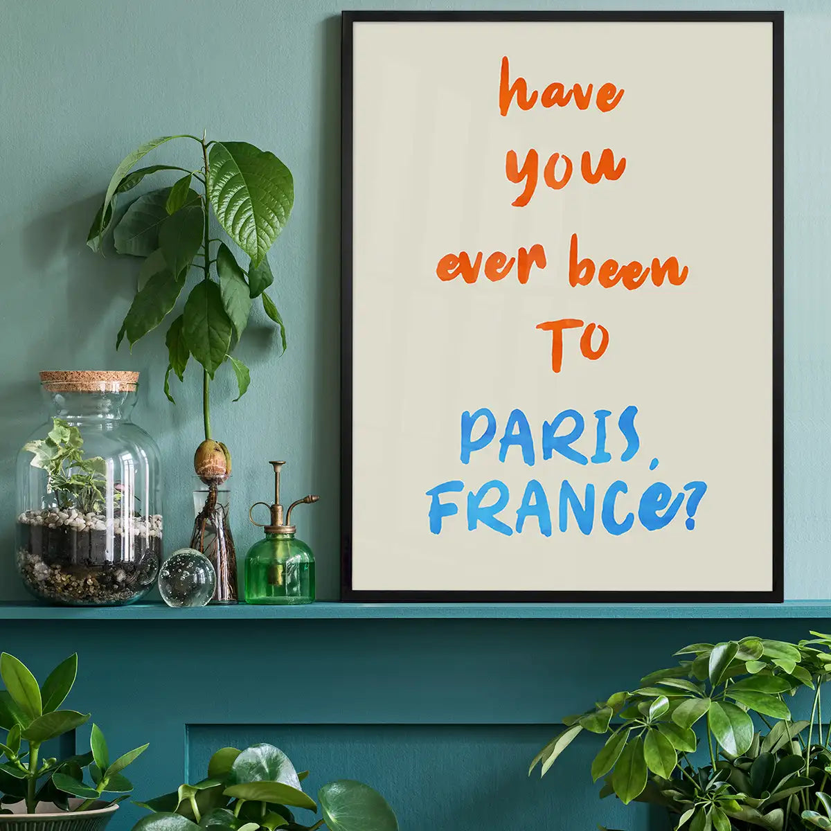 Paris France Quote Print