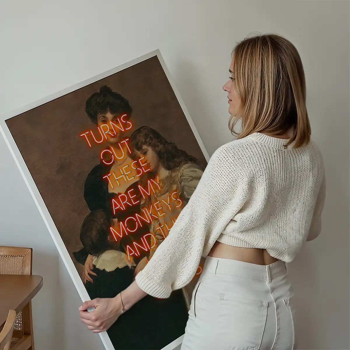 Circus Monkeys Quote Print