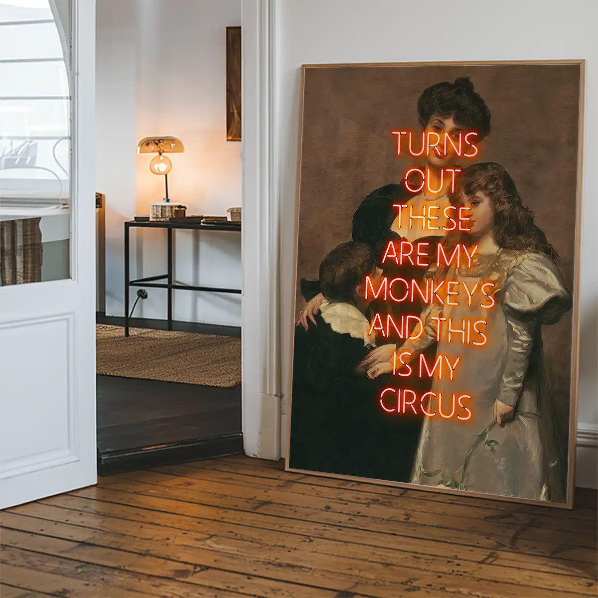 Circus Monkeys Quote Print