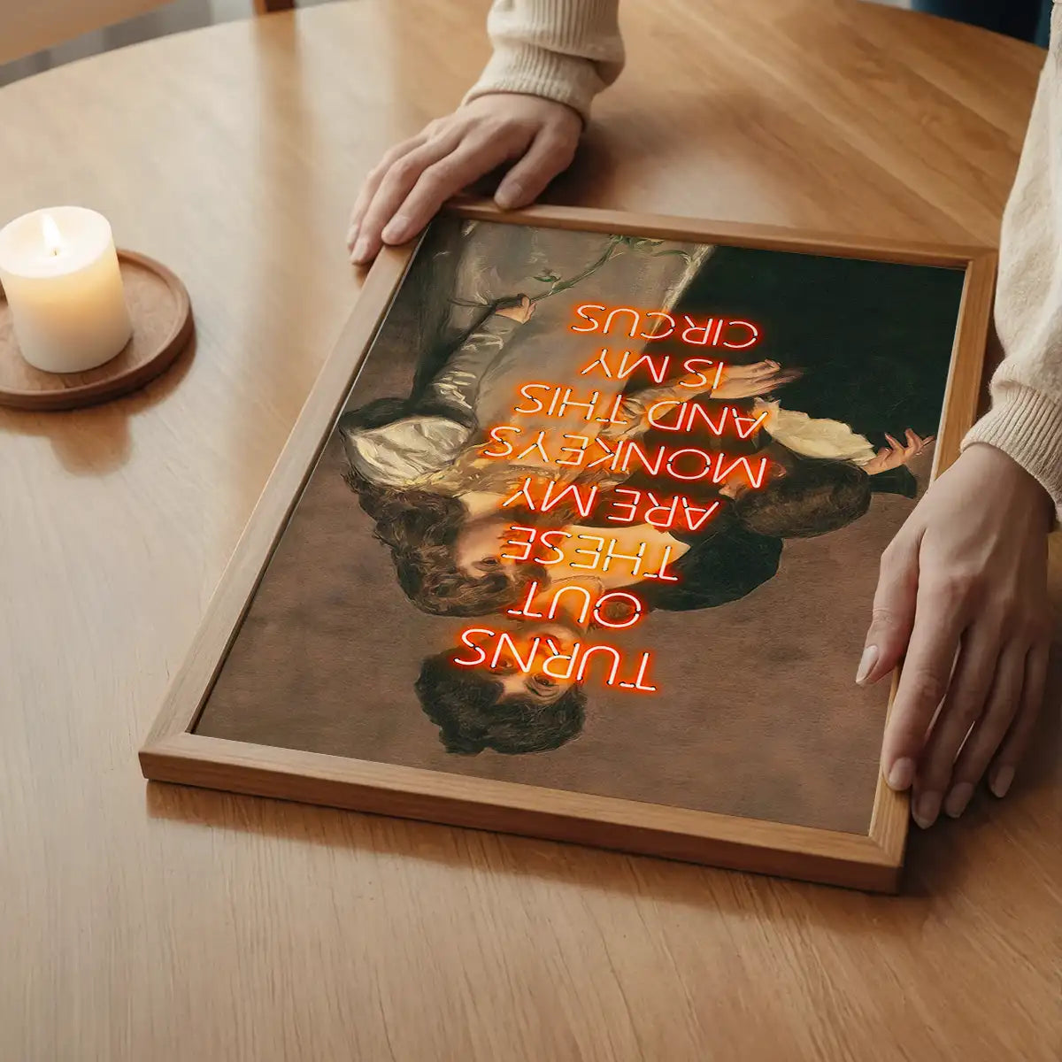 Circus Monkeys Quote Print