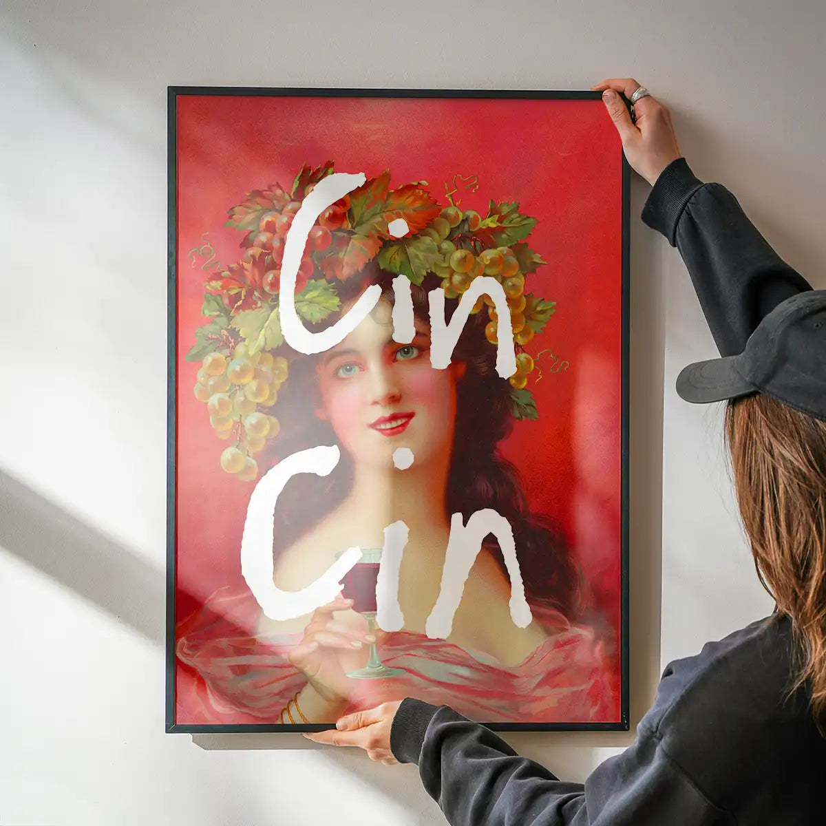 Cin Cin Quote Painting Print