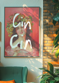 Cin Cin Quote Painting Print