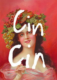 Cin Cin Quote Painting Print