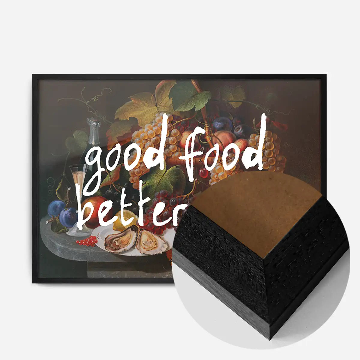 Good Food Better Wine Quote Print