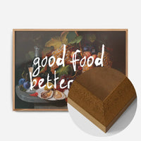 Good Food Better Wine Quote Print