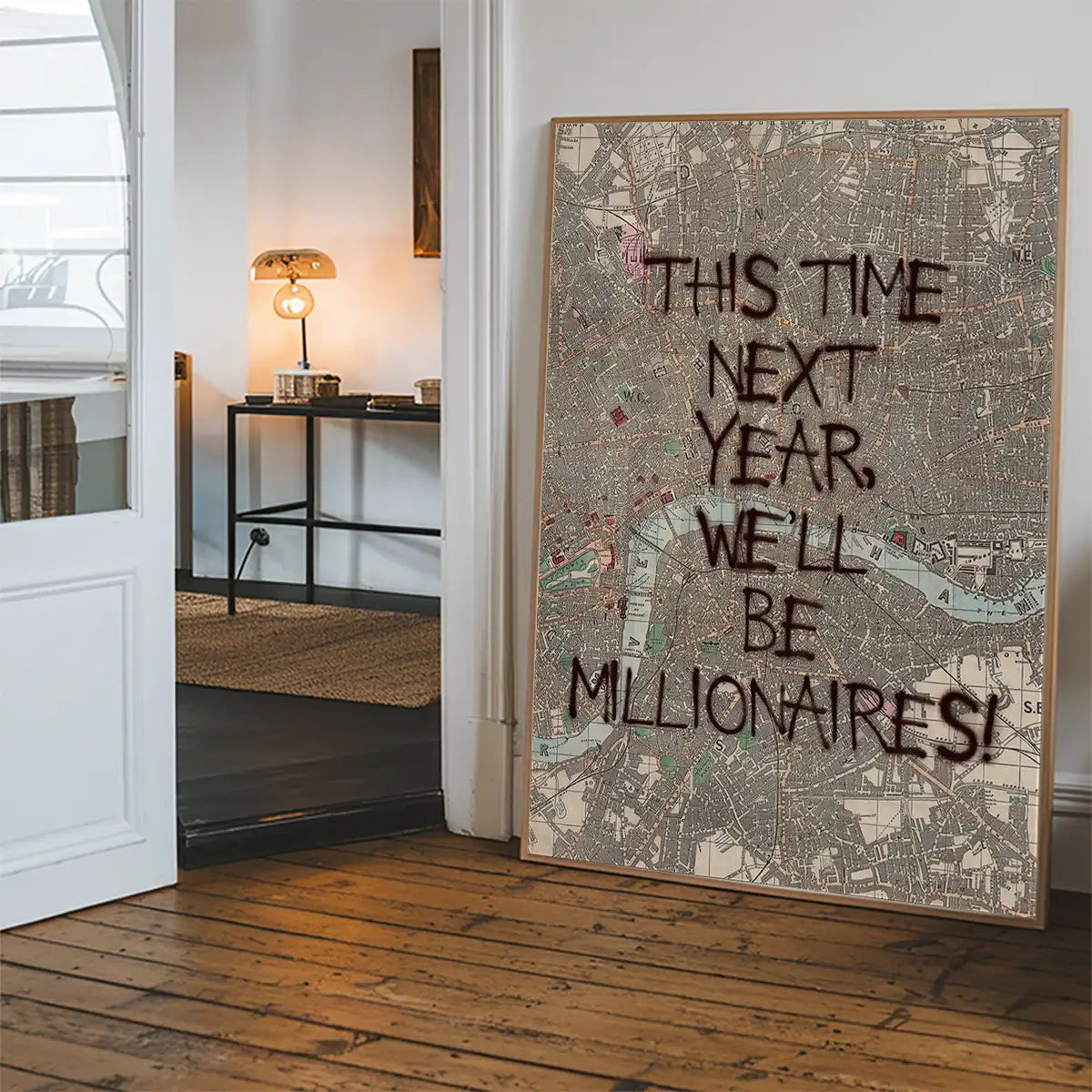This Time Next Year Millionaires Only Fools TV Quote Print