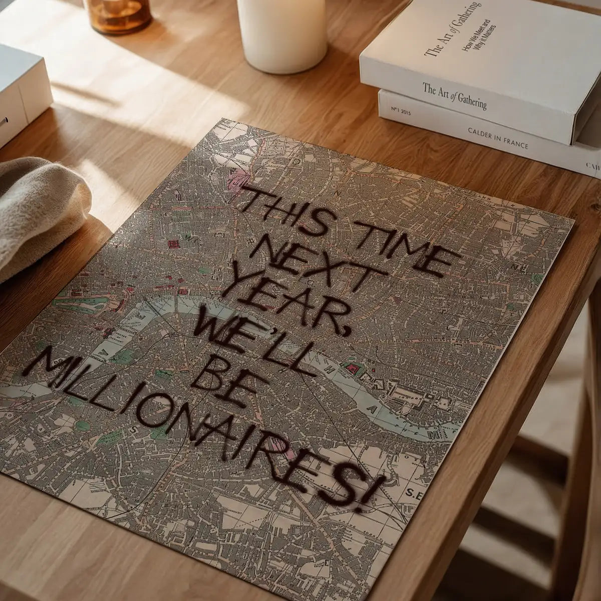 This Time Next Year Millionaires Only Fools TV Quote Print