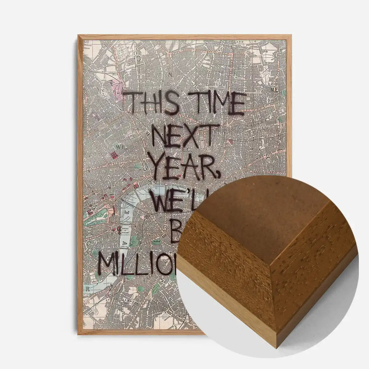 This Time Next Year Millionaires Only Fools TV Quote Print