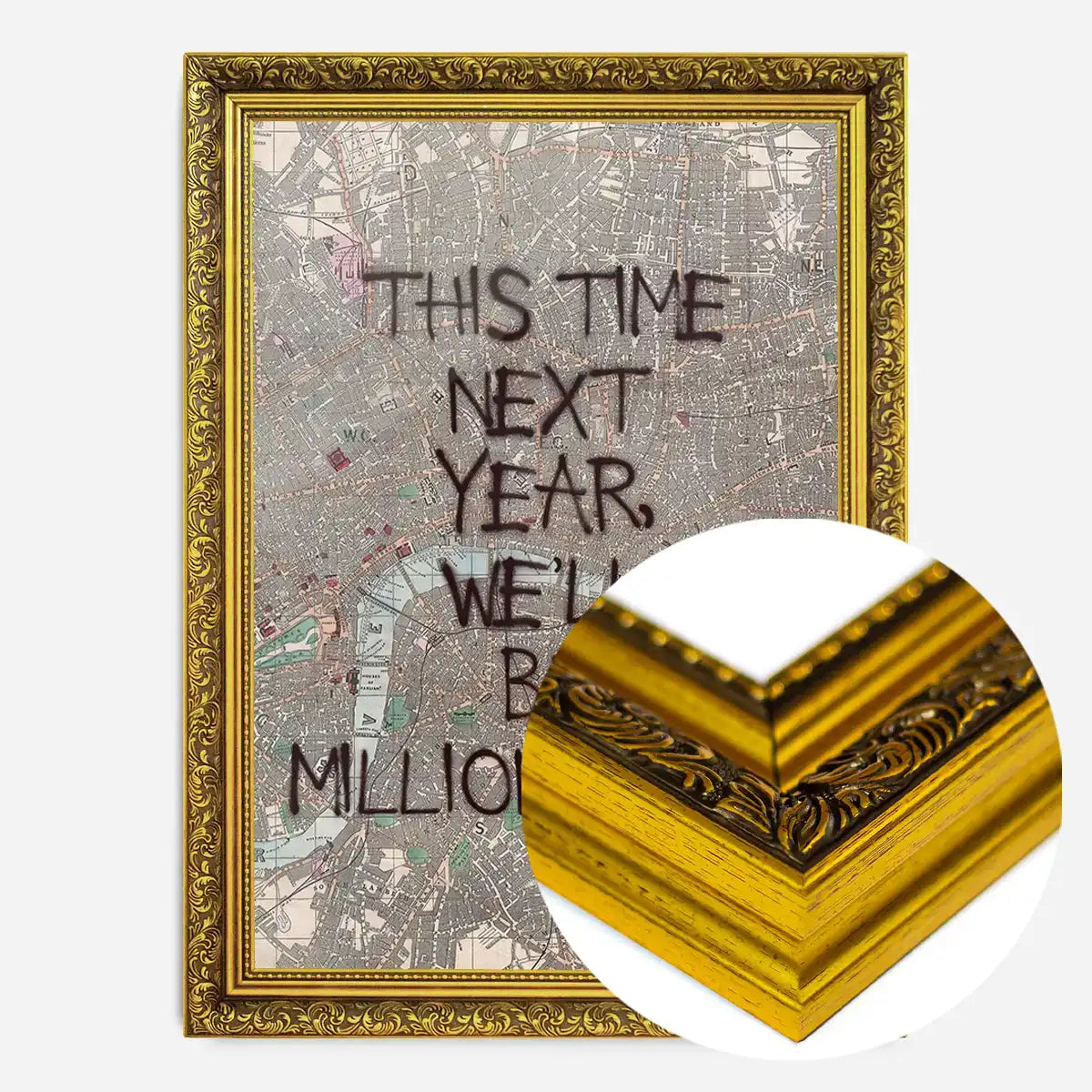 This Time Next Year Millionaires Only Fools TV Quote Print