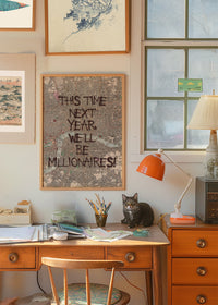 This Time Next Year Millionaires Only Fools TV Quote Print