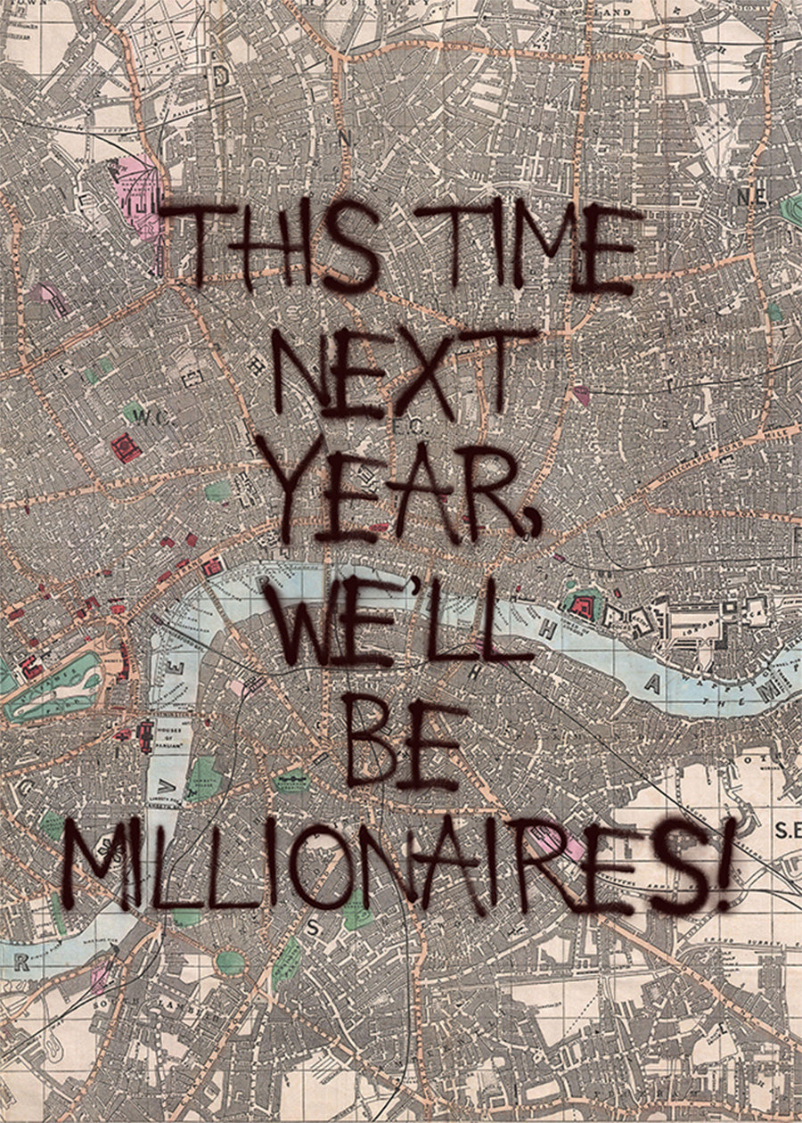 This Time Next Year Millionaires Only Fools TV Quote Print