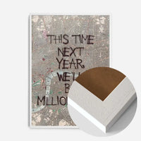 This Time Next Year Millionaires Only Fools TV Quote Print