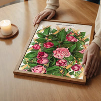 Empress of China Rose Vintage Lithograph Print