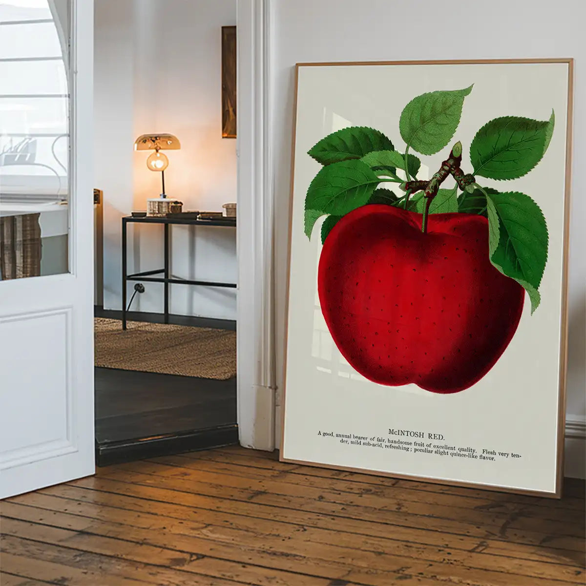 Mcintosh red apple Vintage Lithograph Print