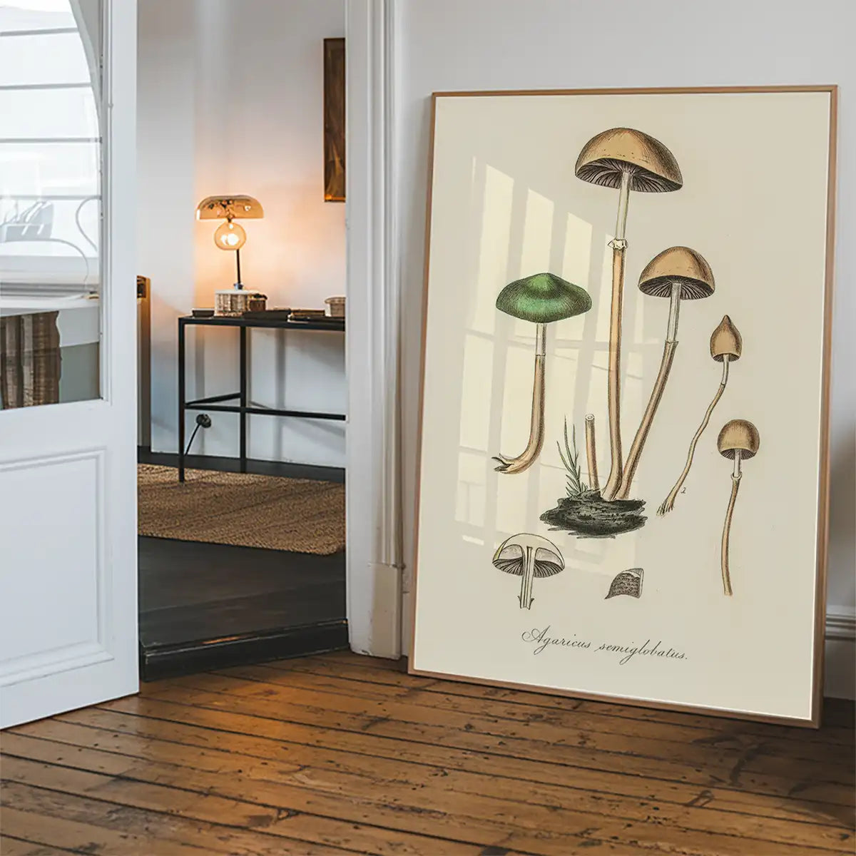 Vintage Mushrooms Print - Agaricus Semiglobatus