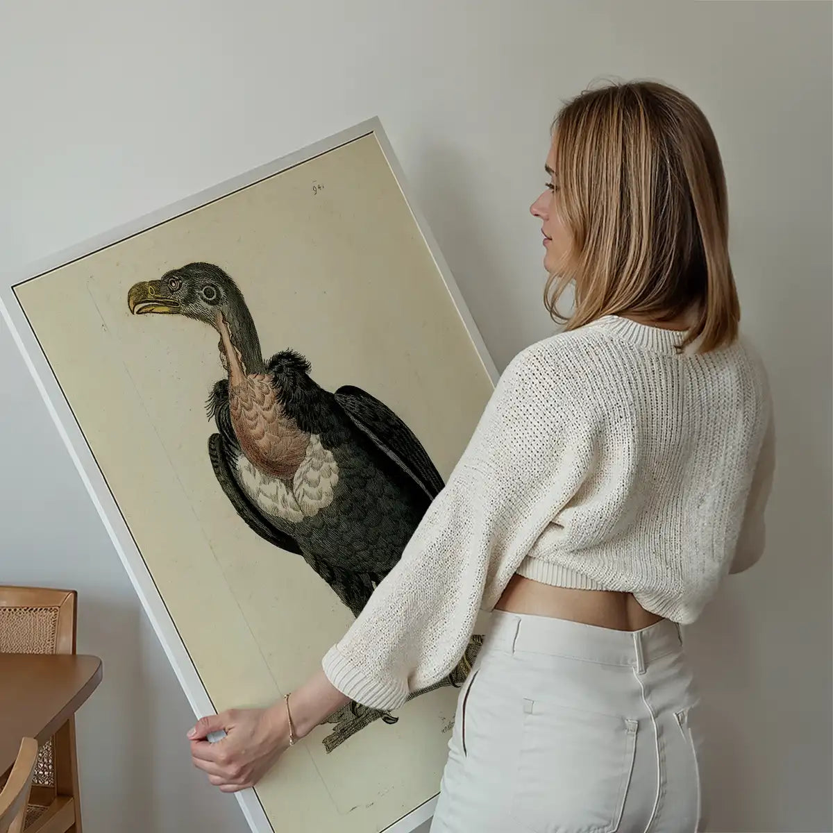 Vintage Alpine Vulture Print