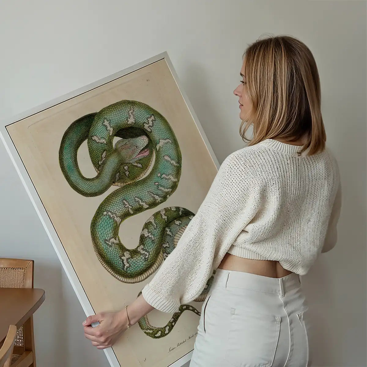 Vintage Canine Boa Snake Print