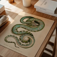 Vintage Canine Boa Snake Print