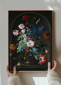 Roses & Tulips by Johann Baptist Drechsler Still Life Painting