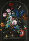 Roses & Tulips by Johann Baptist Drechsler Still Life Painting