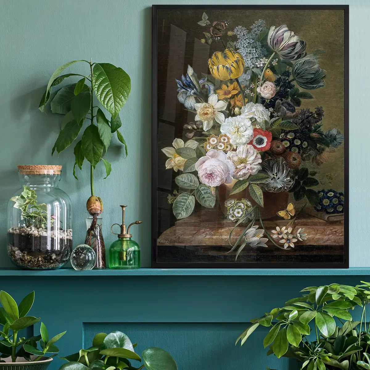 Flowers by Eelke Jelles Eelkema Still Life Painting
