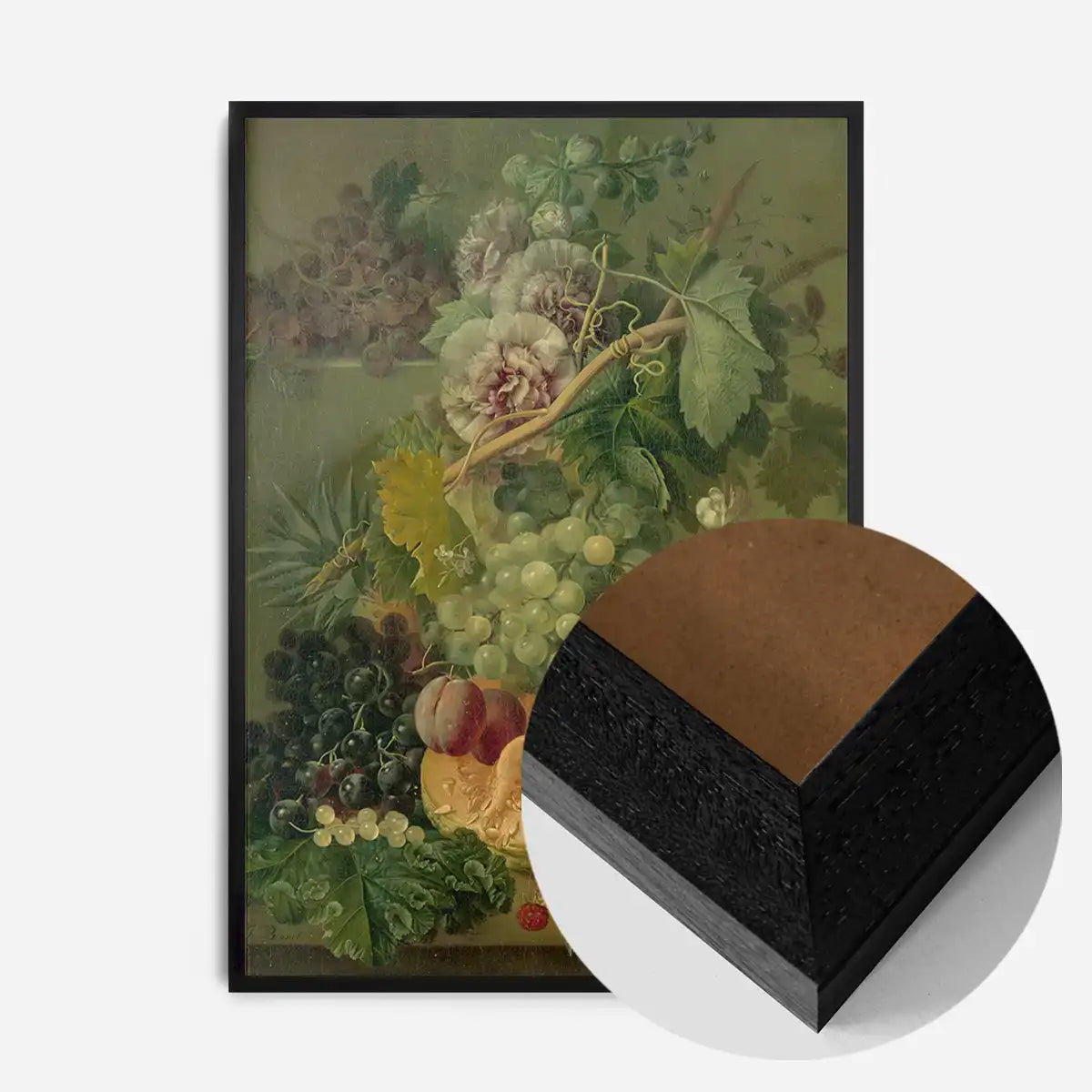 Fruit & Flowers by Albertus Jonas Brandt Still Life Painting