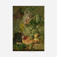 Fruit & Flowers by Albertus Jonas Brandt Still Life Painting
