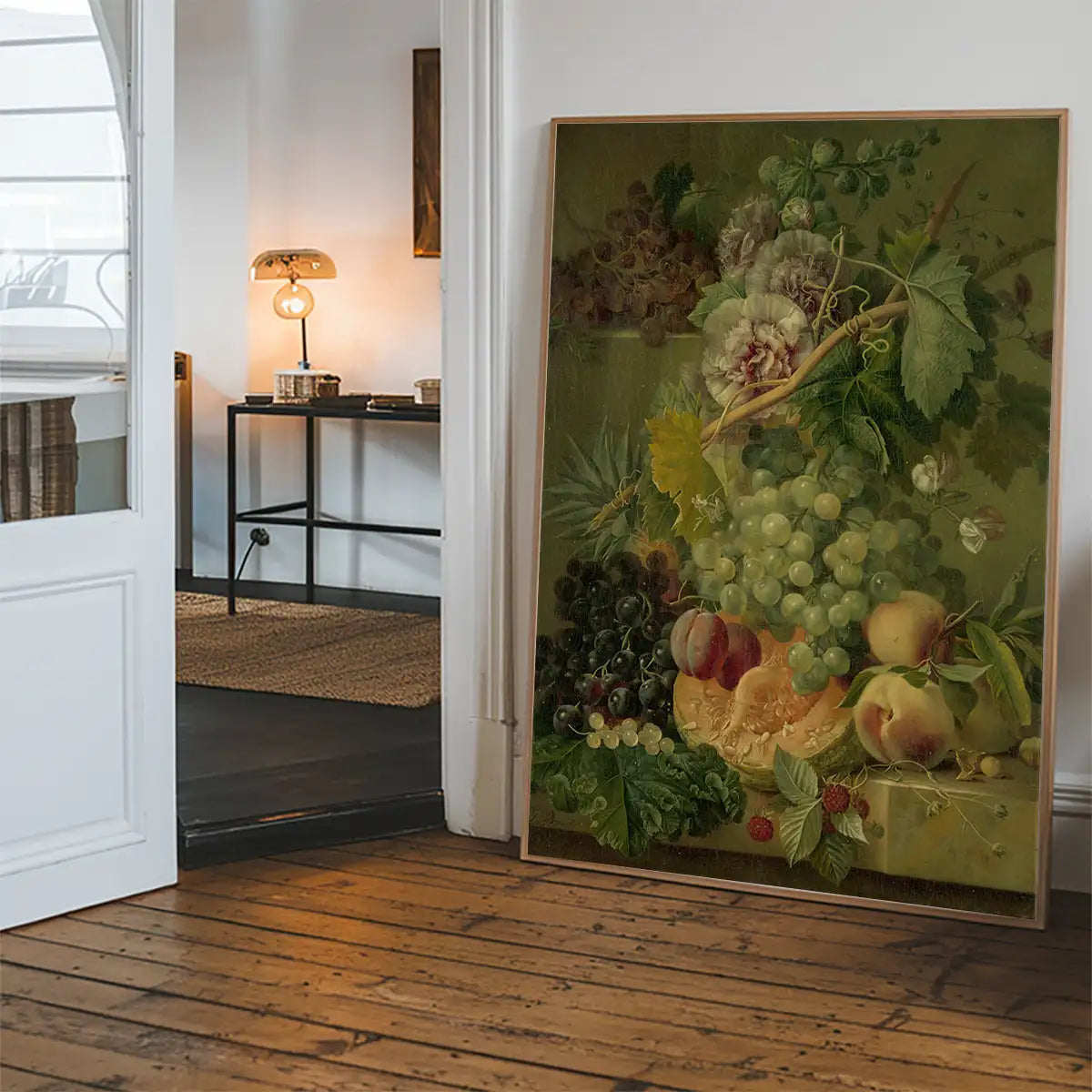 Fruit & Flowers by Albertus Jonas Brandt Still Life Painting