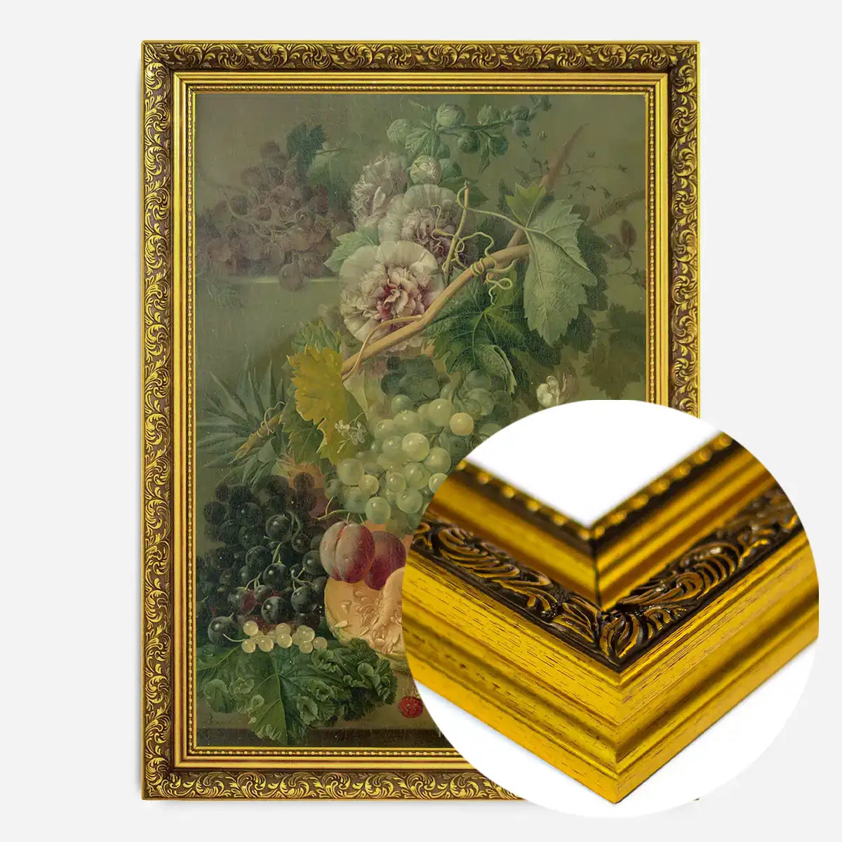 Fruit & Flowers by Albertus Jonas Brandt Still Life Painting