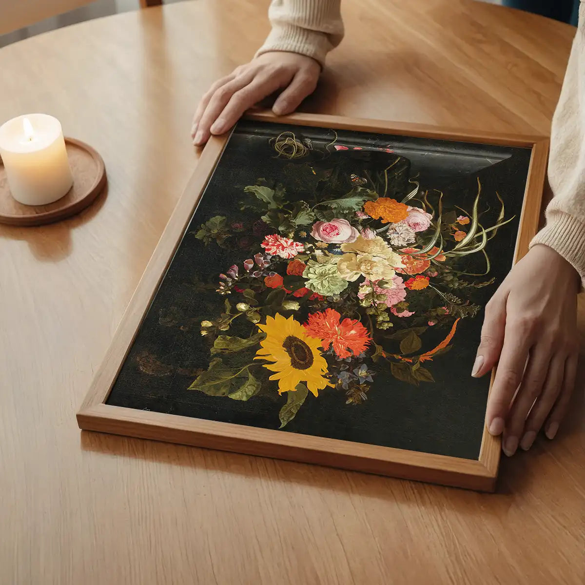 Roses & Carnations by Maria van Oosterwijck Still Life Painting