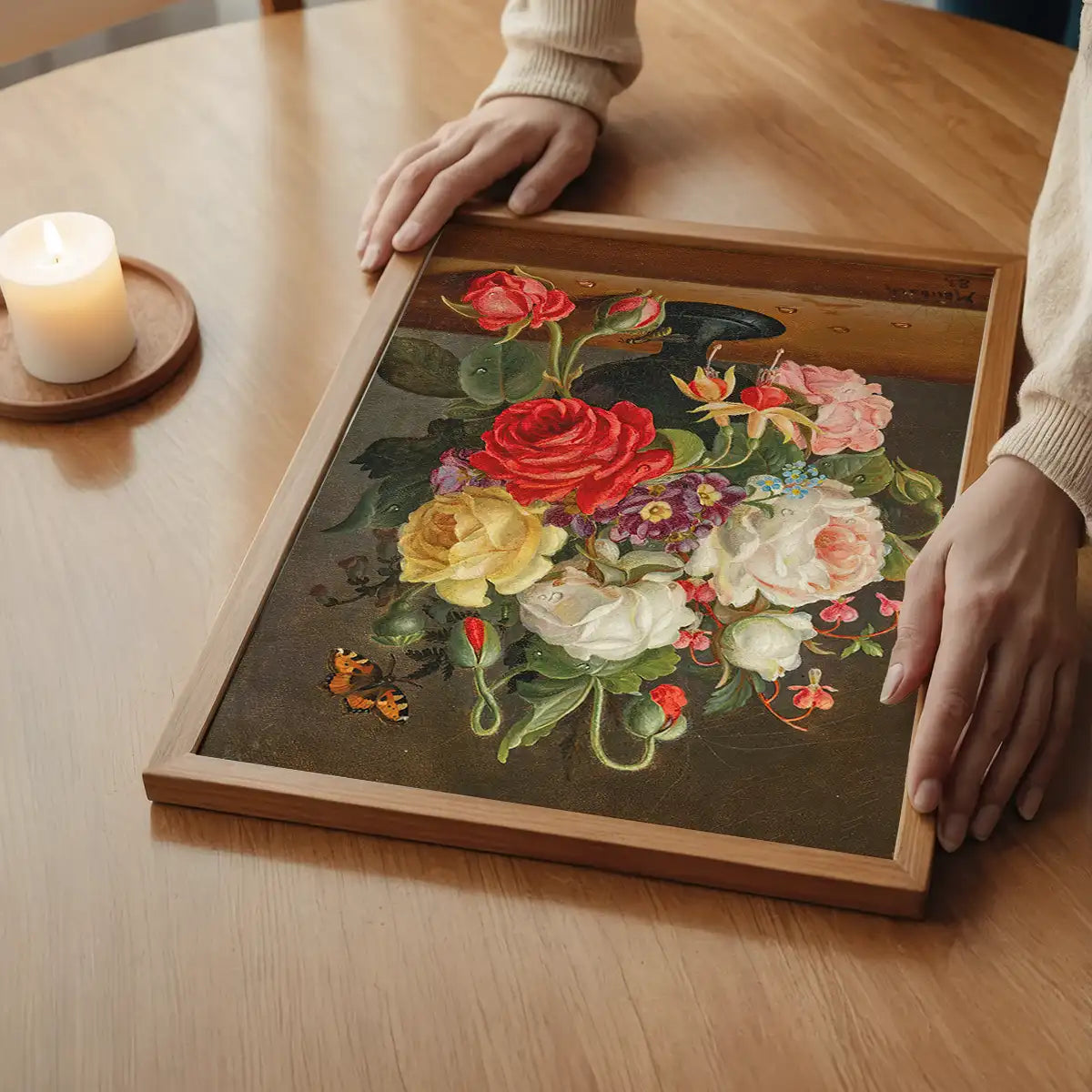 Flowers by Christian Juel Möllback Still Life Painting