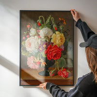 Flowers by Christian Juel Möllback Still Life Painting