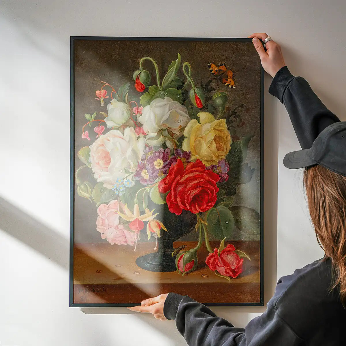 Flowers by Christian Juel Möllback Still Life Painting