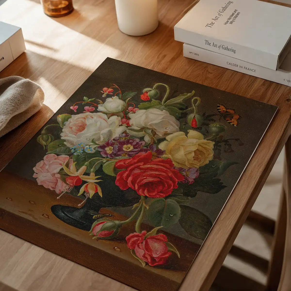 Flowers by Christian Juel Möllback Still Life Painting